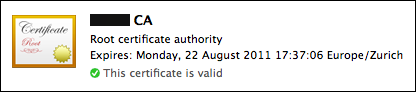 Import the certificate is valid