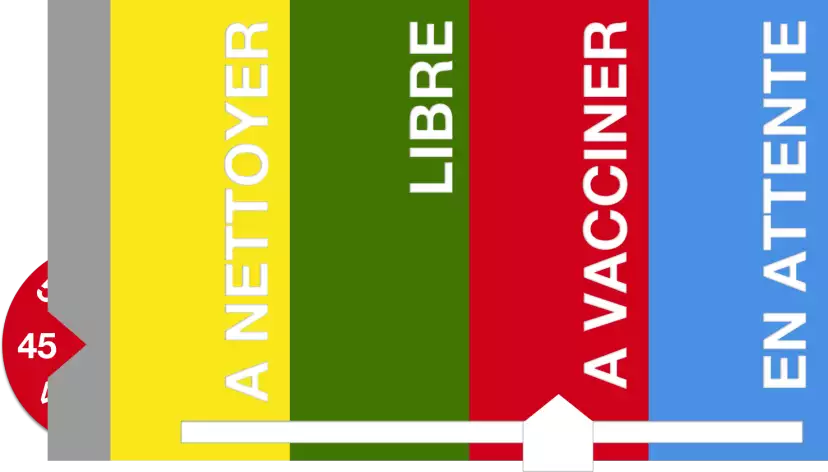 Proposed new signage with arrival time meter
