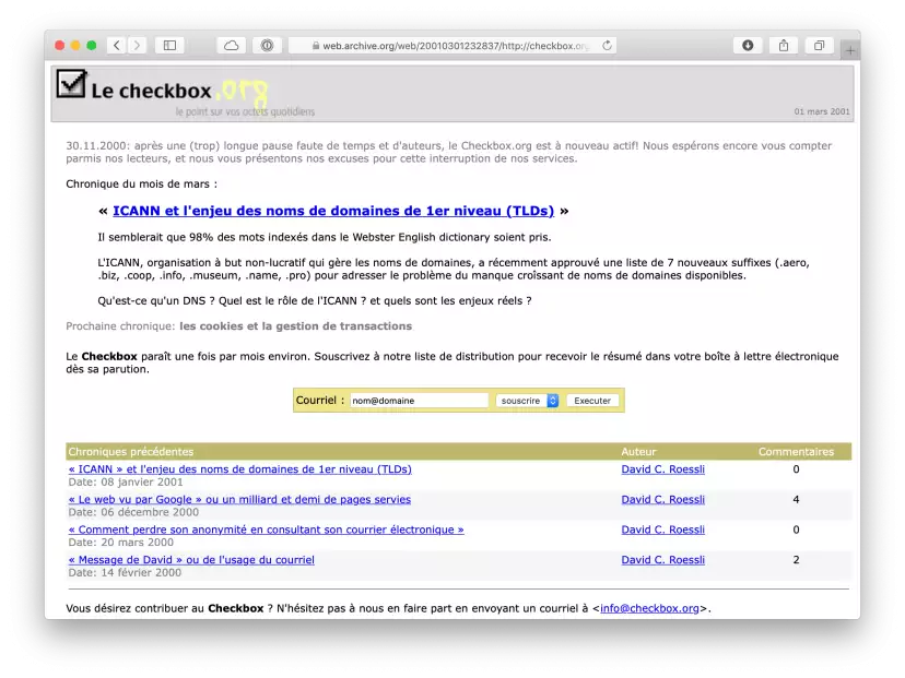 2001 checkbox.org
