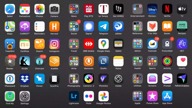 Mosaic of my home screens