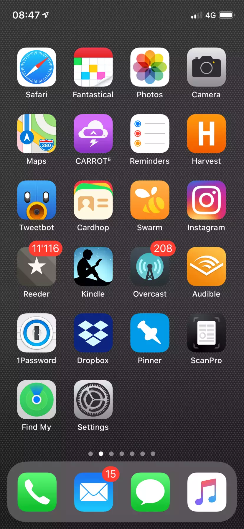 iPhone Springboard screenshot
