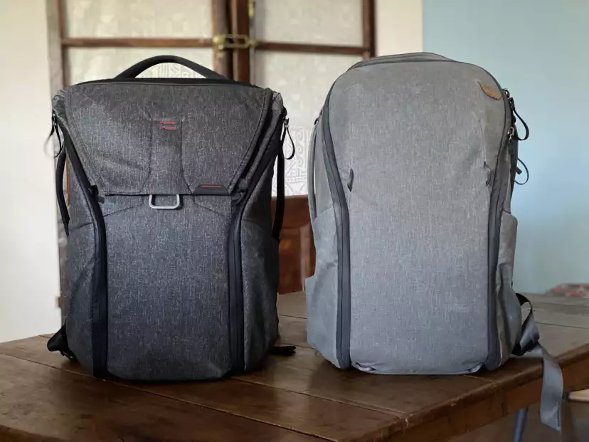 Both bags side by side
