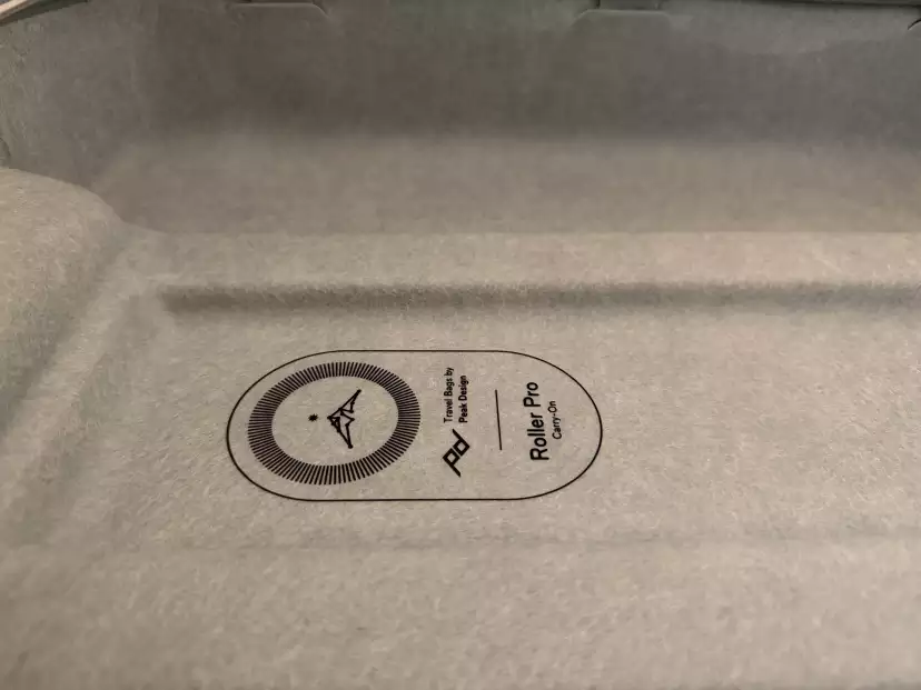 The Roller Pro's handle isn't very intrusive inside