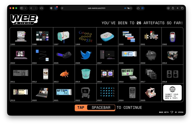 Navigate by year