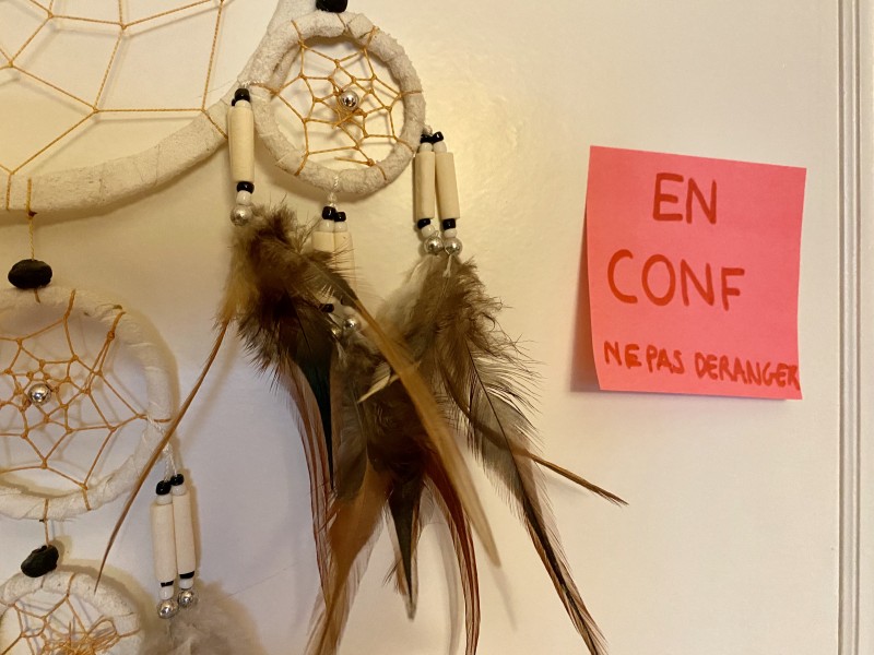 Emma's bedroom Do Not Disturb sign