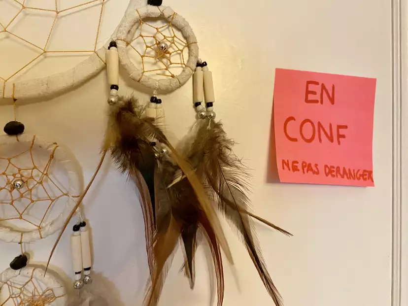 Emma's bedroom Do Not Disturb sign