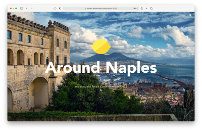 Screenshot of homepage