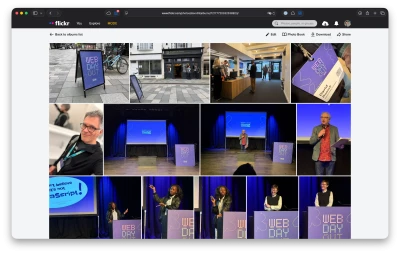 Web Day Out Flickr album screenshot