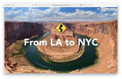 Screenshot of homepage