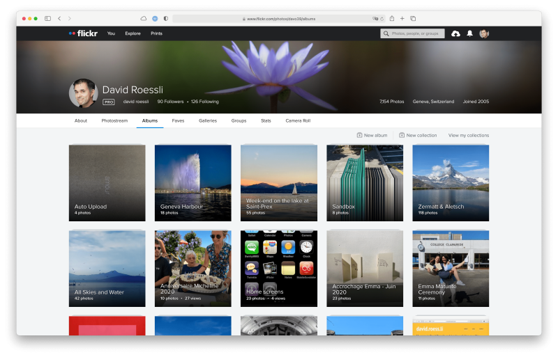 Flickr screenshot