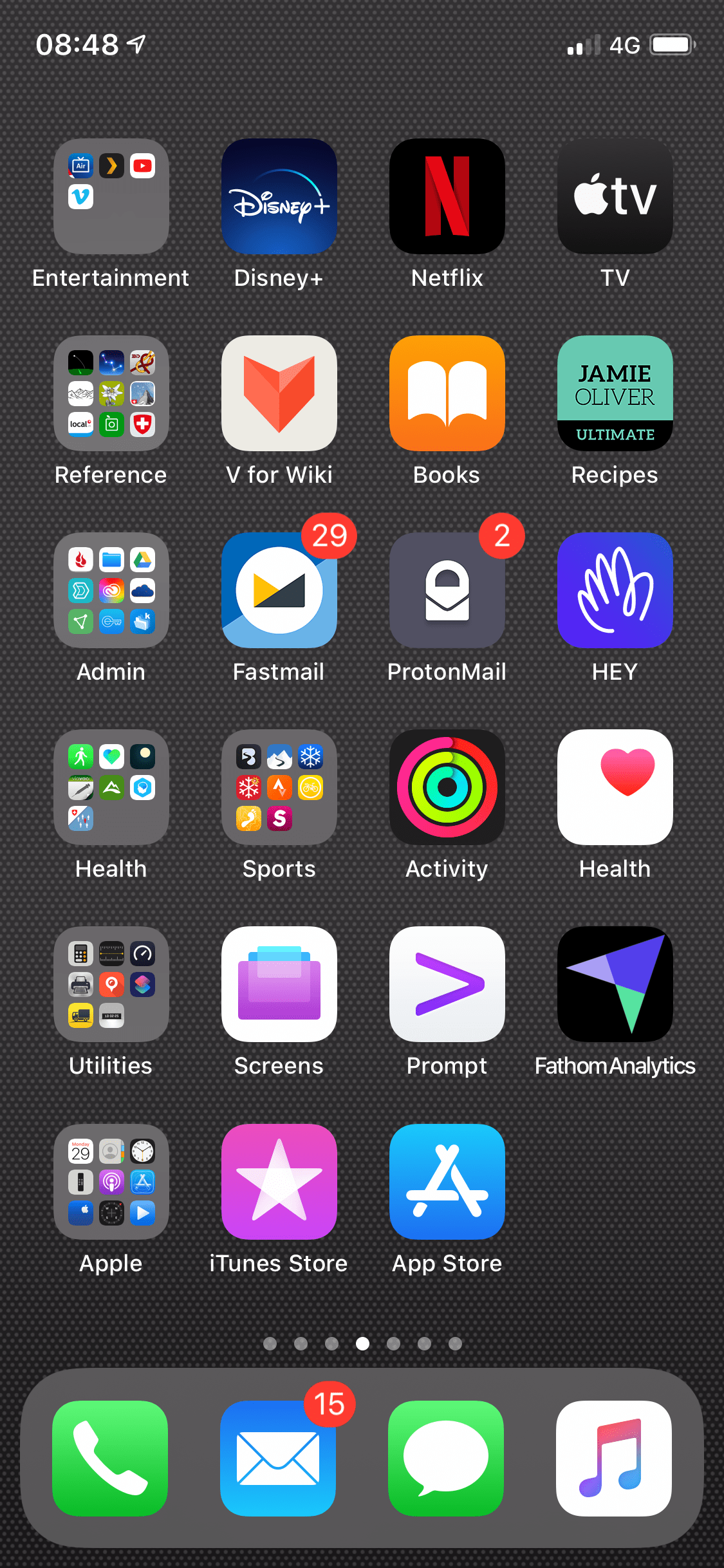 organising apps on iphone