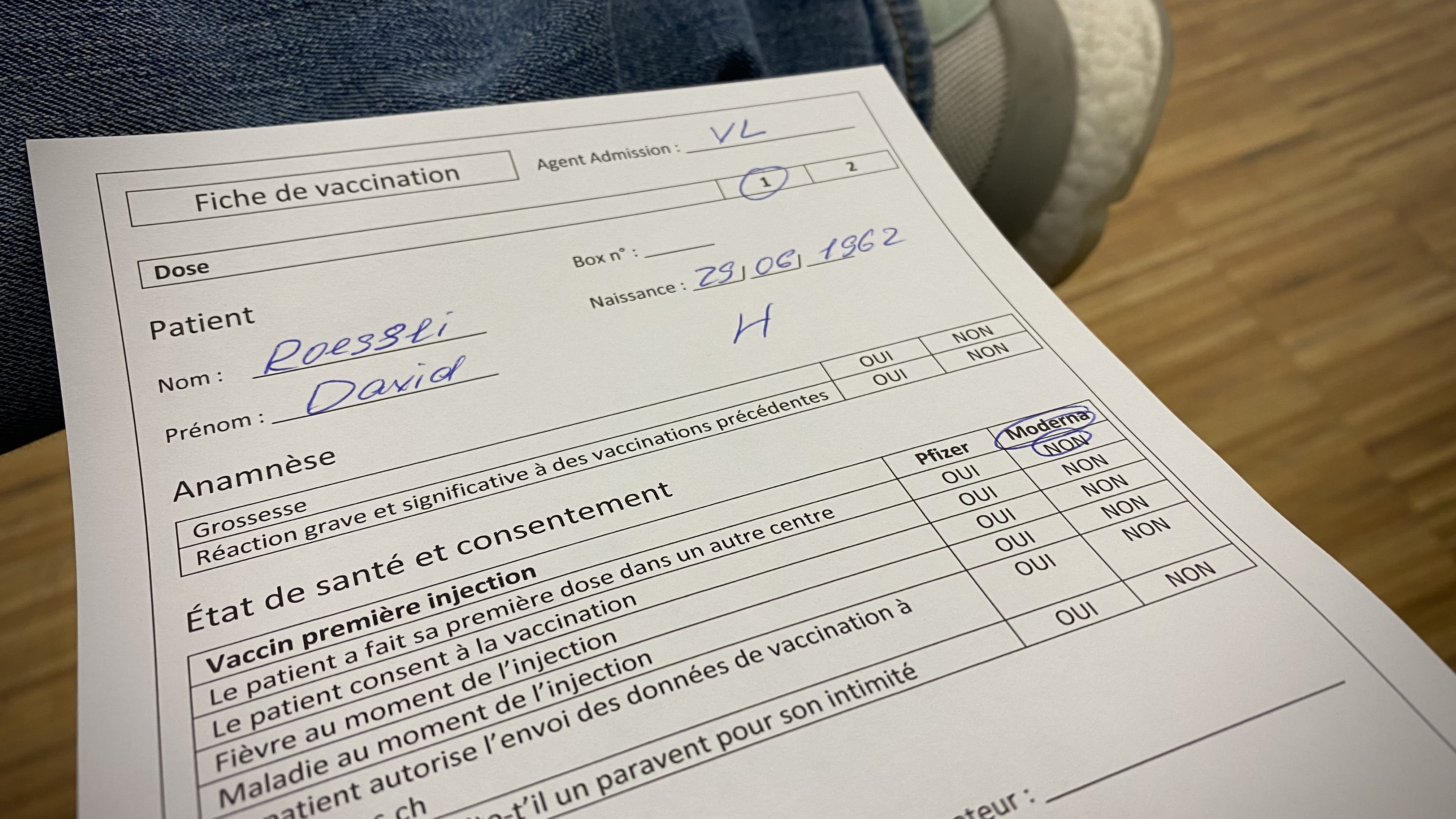 Vaccination form