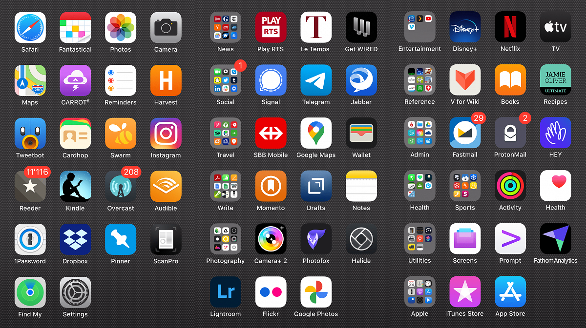 Organising my iPhone Home screen | david.roess.li