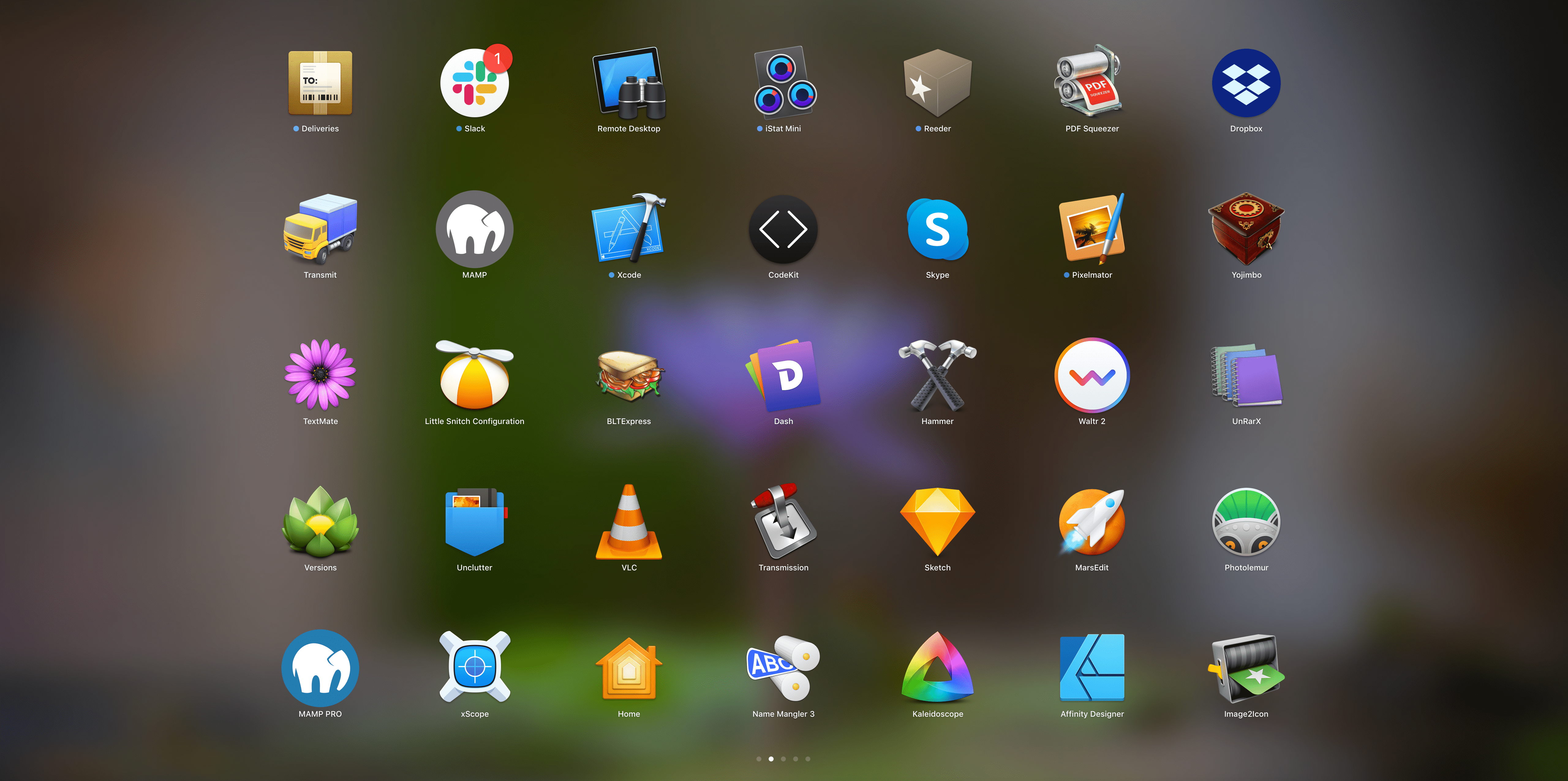 Nexus Launchpad : application icons on a grid