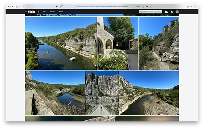 Vallon Pont-d’Arc Flickr album screenshot